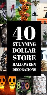 It is a great resource for crafting supplies and other both the jars and the googly eyes can be purchased for a song in the dollar tree shop. Dollar Store Halloween Decoration Ideas High End Look On The Cheap