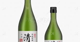 Sake Bottle Mockup Green Glass
