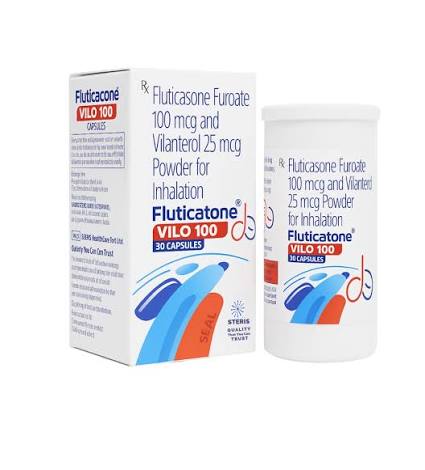 Fluticasone furoate 100 mcg and vilanterol 25 mcg powder for inhalation at ₹ 525/piece | Jaipur | ID: 2856834794662