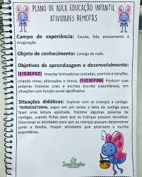Campos De Experiencia Na Educação Infantil Pdf O Novo Professor Em 2020 Planos De Aula Creche Planos De Aula Para Criancas Relatorios Educacao Infantil