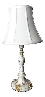 Bamboo lattice porcelain vase table lamp, greenby east enterprises inc. Antique Meissen Porcelain Table Lamp With Shade Chairish