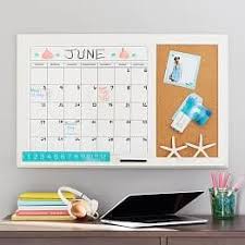 Classic Framed Pinboard Dry Erase Calendar Wall Board Calendar Board