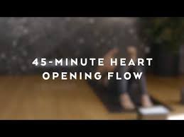 45 Minute Heart Opening Yoga Flow With Caley Alyssa Youtube Yoga Flow Sequence Hatha Yoga Sequence Yoga Flow