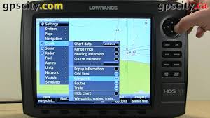 chart settings in the lowrance hds 10 generation 2