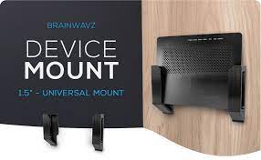 You can install the bracket over an ethernet jack, or you can run the ethernet network cable to a jack nearby. Amazon Com Screwless 1 5 Wide Cable Box Mount Modem Router Mesh Streaming Media Devices More Wall Mount Wall Mount Any Device Upto 1 5 Wide 4lb In Weight Strong Vhb Adhesive