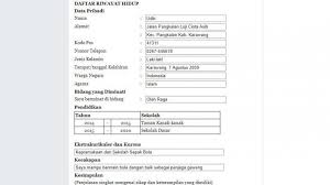 We did not find results for: Buatlah Daftar Riwayat Hidupmu Berdasarkan Contoh Formulir Di Atas Tribun Padang