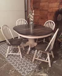 From Simple Oak Table And Chairs To A Decorative Rustic Dining Set This Charming Set Was Given New Li Oak Table And Chairs Rustic Dining Set Furniture Rehab