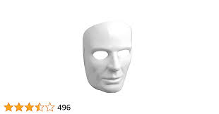 White Face Adult Mask