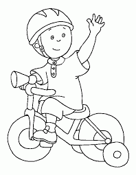 Caillou 2 Ausmalbilder Vervoer Thema Kleurplaten Thema