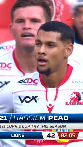 Haashim Pead does some damage in the #CurrieCup 🦁🏉, #SSRugby