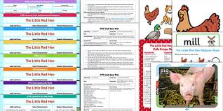 This literature unit presents a sequencing activity about the folk tale the little red hen in which students cut apart seven sentences, arrange them in order, paste them onto the answer sheet, and read the story to a friend. Eyfs The Little Red Hen Lesson Plan Enhancement Ideas And Resources Pack