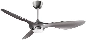 Enjoy a cool breeze combined with a stylish light fixture with one of our ceiling fans with lights. Reiga 52 Zoll Deckenventilator Mit Led Beleuchtungssatz Fernbedienung Moderne Flugel Gerauschloser Umkehrmotor 6 Gang 3 Farb Temperaturschalter Silber Amazon De Baumarkt