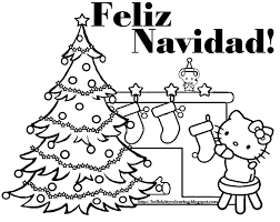 Hello Kitty Espanol Feliz Navidad Hello Kitty Colouring Pages Hello Kitty Coloring Christmas Coloring Sheets