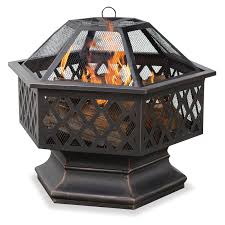 Low prices with free and fast shipping. Blue Rhino Oil Rubbed Bronze Hex Shaped Outdoor Firebowl