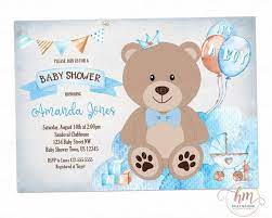 Teddy Bear Baby Shower Invitation It S A Boy Baby Shower Etsy In 2021 Baby Bear Baby Shower Teddy Bear Baby Shower Invitations Teddy Bear Baby Shower