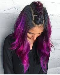 Pin By Fun Girl On Lara Dark Purple Hair Hair Color Purple Mermaid Hair Color