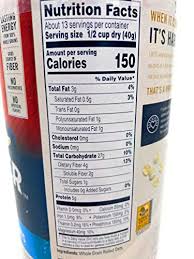 Information about added sugars is now required on the nutrition facts label. Amazon Com Quaker Oats Quick 1 Minute Oatmeal Breakfast Cereal 18oz Canisters 2 Packs