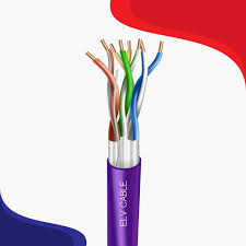 best Cat6 cable U/Ftp violet 23 awg 4 pair - Elv Cable