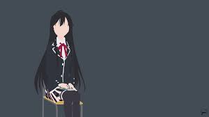 Yukinoshita Yukino Oregairu Minimalist Wallpaper Minimalist Wallpaper Cartoon Drawings Anime Background