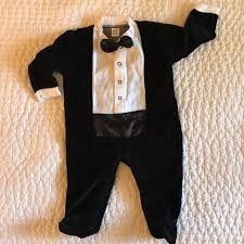 Babygear One Pieces Infant Footie Tuxedo Sleeper Poshmark