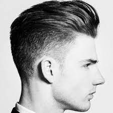 Stacked Sweep Back Faded Hair Mens Haircuts Short Mens Hairstyles Fade