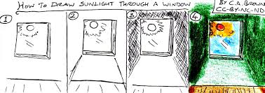 It could be a cousin of my own tangle rosé, but the swirled strokes are drawn from the opposite corners of the grid. How To Draw Sunlight Through A Window Pekoeblaze The Official Blog