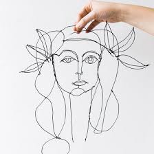 Maybe you would like to learn more about one of these? Turn A Drawing Into A Beautiful Wire Portrait Wire Drawing Line Drawing 3d Art Projects