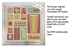 Maybe you would like to learn more about one of these? Winter Cross Stitch Sampler Pattern Grafik Von Hancockshouseofhappy Creative Fabrica