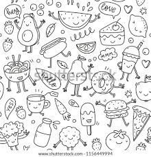 Online and printable kawaii drawings and coloring pages for children to color and paint. Cute Food Coloring Pages At Getdrawings Free Download