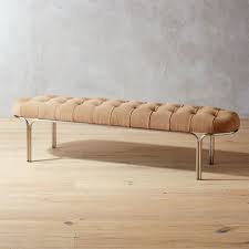 Overstock.com has been visited by 1m+ users in the past month Luxey Tufted Suede Bench Reviews Cb2