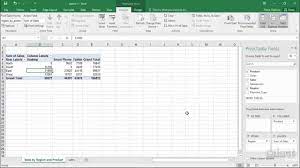 Editing Pivot Table Excel 2016 Pivot Table Youtube