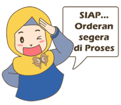  Hijab Unyu Online Shop Dengan Gambar Stiker