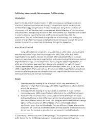 Lab 1 Microscopy Lab Report 1 As 020 316 Cell Biology Lab Studocu
