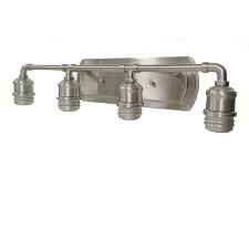 The light fixture is 8 1/2 inches tall by 32 inches wide and has a. Portfolio 4 Light Nickel Transitional Vanity Light Bar Lowes Com Vanity Light Bar Vanity Lighting Transitional Vanity