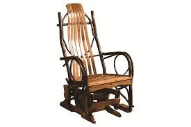 Amish Hickory Glider Rocker Glider Rocking Chair Rocking Chair Set Rocking Chair