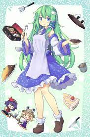 nanoha東風谷早苗 nanoha200015的創作 巴哈姆特 東方 かわいい 東方 早苗 かわいい絵