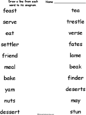 You may have swiped around a word jumble, solved a crossword puzzle, or even penned a sonnet. Five Letter Anagrams Activities And Worksheets Enchantedlearning Com