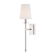 Save $ 7.08 (10 %). Monroe Polished Nickel One Light 5 Inch Wide Wall Sconce Savoy House 1 Light Armed Candle In 2021 Bathroom Sconce Lighting Bathroom Sconces Chrome Bathroom Sconces