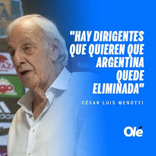 Resultado de imagen para menotti duro con algunos dirigentes