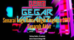 Peserta kgv5 2018 dibarisi senarai penyanyi legenda tanah air yang akan konsert gegar vaganza kali ini akan menemai anda bersama nabil ahmad dan jihan muse sebagai pengacara. Senarai Lagu Gema Gegar Vaganza 2017 Separuh Akhir Picisan Hakim Ramli