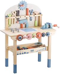 The etsy one also looked a lot like the one from brad at fix this build that. Amazon Com Tool Bench For Kids Toy Play Workbench Wooden Tool Bench Workshop Workbench With Tools Set Wooden Construction Bench Toy For 3 4 5 Year Old Boys Girls Toys Games