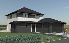 Maison Cubique 4 Pans 427 E Logis Style Maison Cubique Maison Crepi Maison