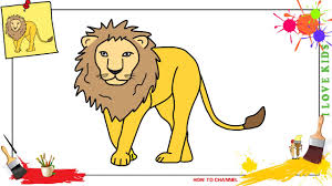 We show you how to draw simply with basic geometric. How To Draw A Lion 3 Easy Slowly Step By Step For Kids And Beginners Youtube