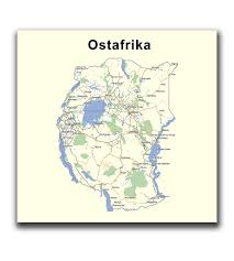 Karte von afrika mit der lage aller afrikanischen länder und ihren politischen grenzen. Download Ost Afrika Gps Karte