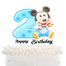 Make sure they have the best 2nd birthday, we have the ideal celebration 2nd birthday cake for your special occasion and a range of themes so you can personalise it to suit. Mickey Mouse 2nd Birthday Cake Topper Disney Mickey Mouse Acrylic Decor Novelty Kids Second Birthday Party Decoration Baby Shower Two Years Cake Derocation Amazon Com Grocery Gourmet Food