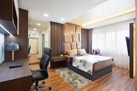 Design and visualization of a bedroom for a bachelor. Bachelor Pad Mixes Bold Colours With Unconventional Designs Lookboxliving