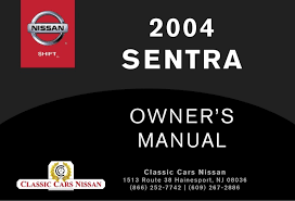 2004 nissan sentra expert review. 2004 Sentra Owner S Manual