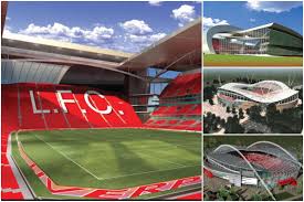 After parking in stanley park car park, please turn right onto dahlia way and walk along the tree lined boulevard in the park until you reach the lfctv studio on the left hand side. The 3 Liverpool Fc New Stadium Plans That Never Happened Liverpool Fc This Is Anfield