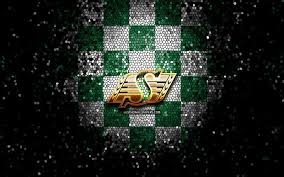 The saskatchewan roughriders are a professional canadian football team based in regina, saskatchewan. Download Wallpapers Saskatchewan Roughriders Glitter Logo Cfl Green White Checkered Background Soccer Canadian Football Team Saskatchewan Roughriders Logo Mosaic Art Canadian Football For Desktop Free Pictures For Desktop Free