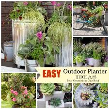 Suncast sonora resin wicker flower planter pot. Easy Creative Outdoor Planters Four Generations One Roof